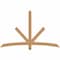 Ekena Millwork Alberta Smooth Timber Gable Bracket, Western Red Cedar, 72"W x 45"H x 3 1/2"D x 3 1/2"F, 15/12 Pitch GBW072X45X0404ALB00SWR - alternate 1